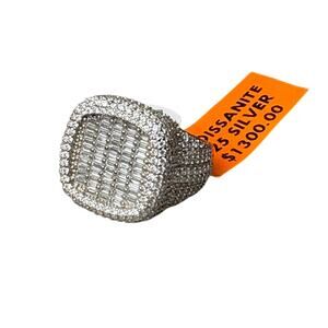 NWT Sz. 9 - Men's 4ct Moissanite Ring in 925 Sterling Silver